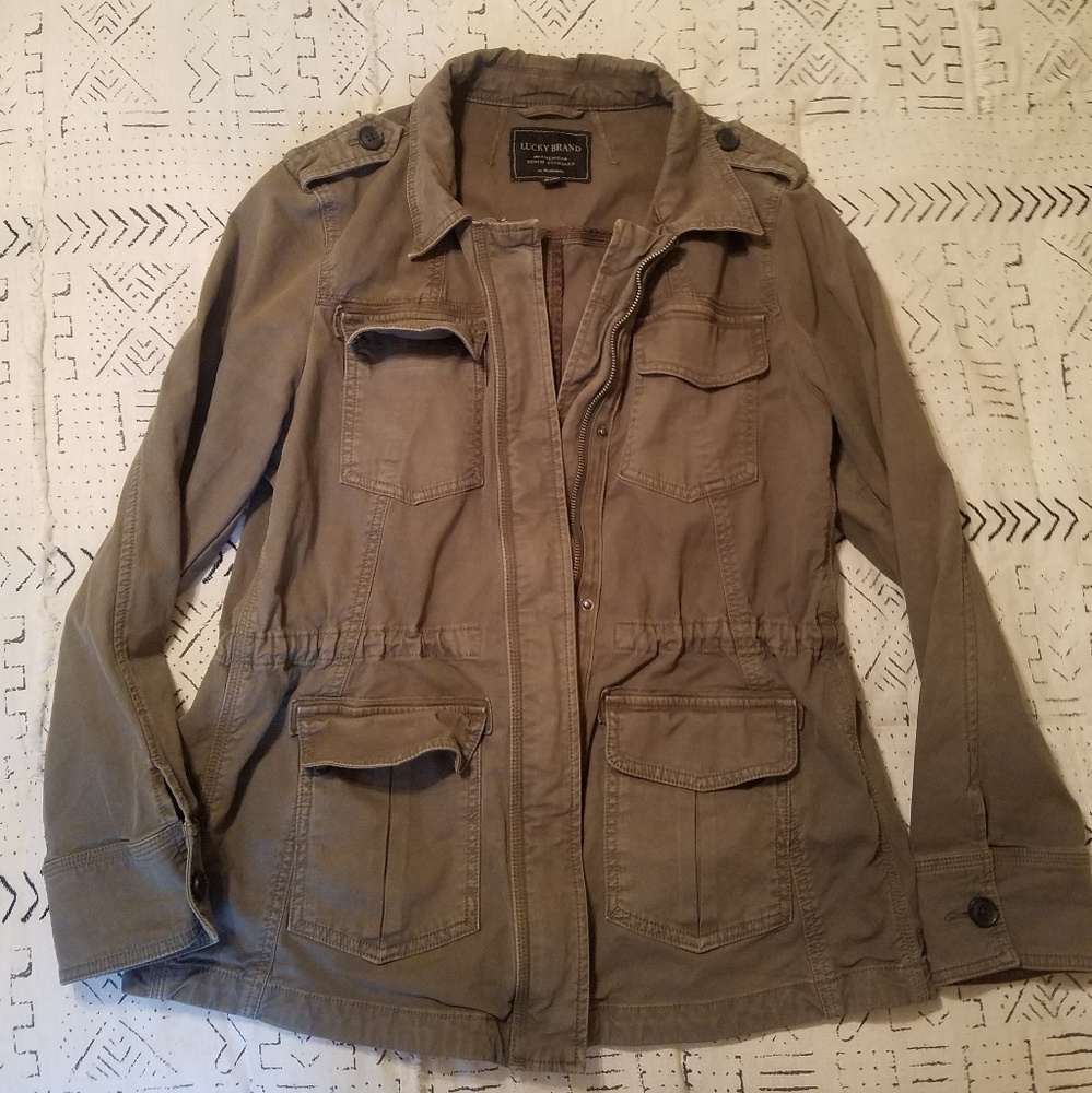 Lucky Brand military green jacket